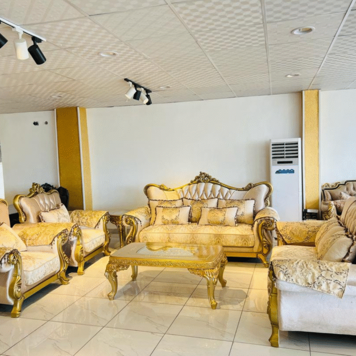 Fabric royal sofa gold. FRS600022 - Image 1