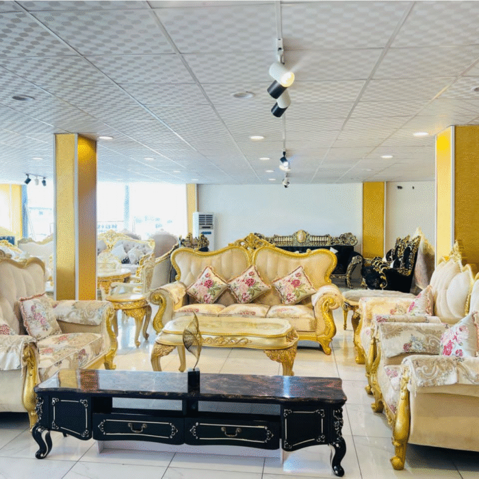 Fabric royal sofa gold FRS600024 - Image 1
