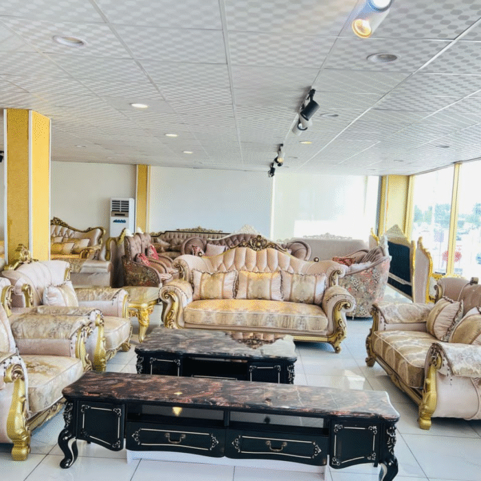Fabric royal sofa gold. FRS600025 - Image 1