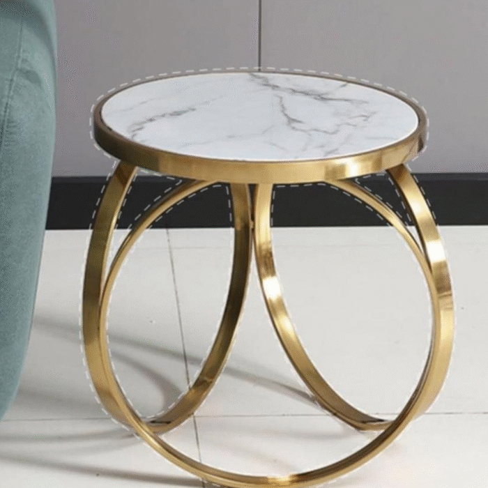 Marble Side Stool Gene 574 - Image 1