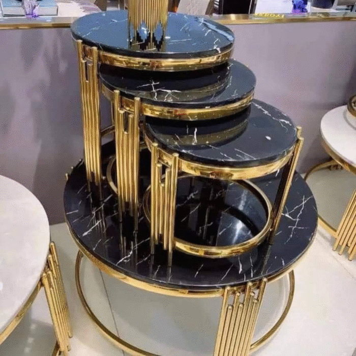 Marble Center Table  ( gold frame)CTM300051 - Image 1