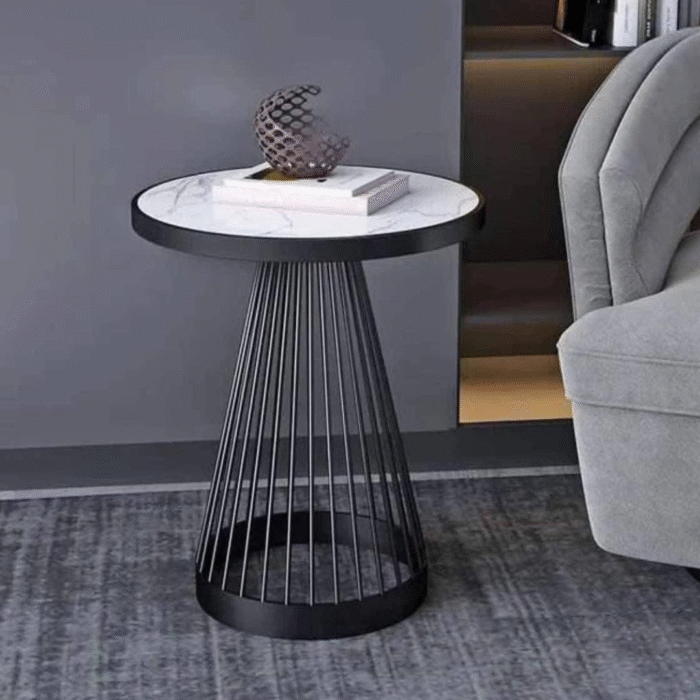 marble side stool Gene587 - Image 1