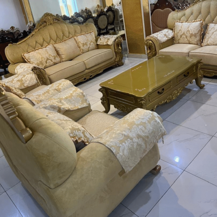 Fabric royal sofa gold FRS600030 - Image 1