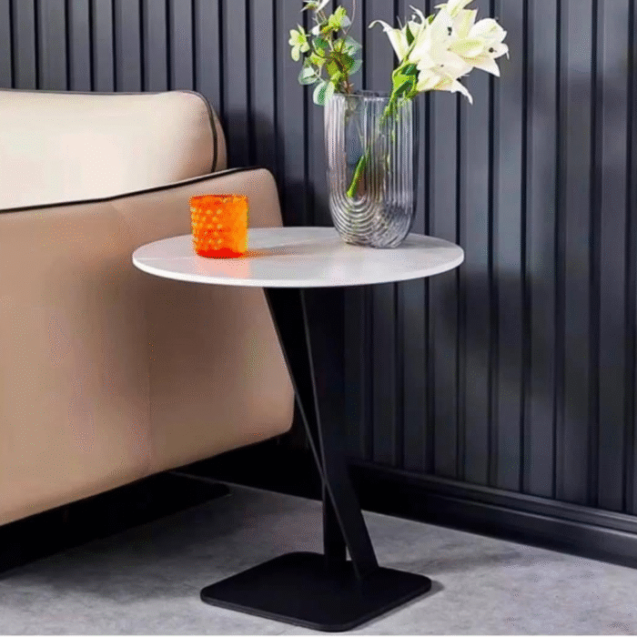 marble side stool Gene624 - Image 1