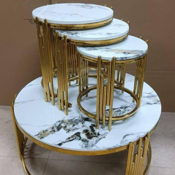 Marble Center Table  ( gold frame)CTM300046 - Image 1