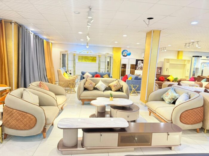 Sandstone Elegance Sofa - Image 1