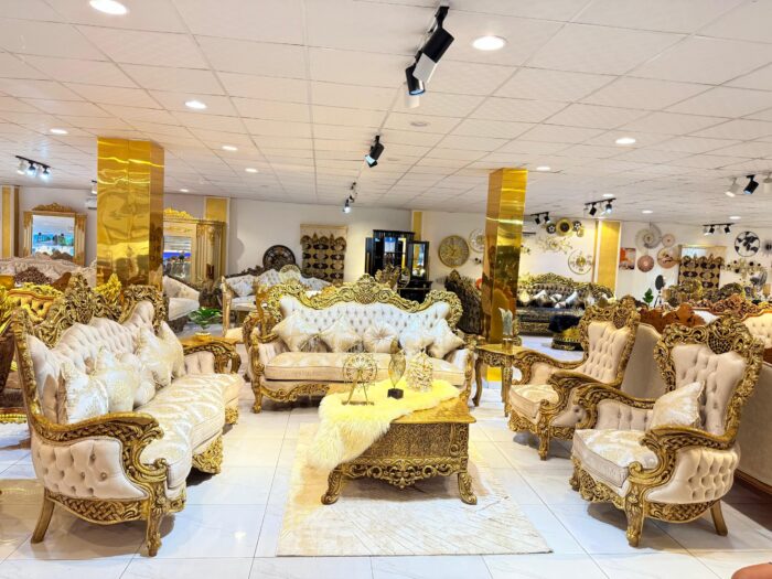 Opulent Ivory Throne Set - Image 1
